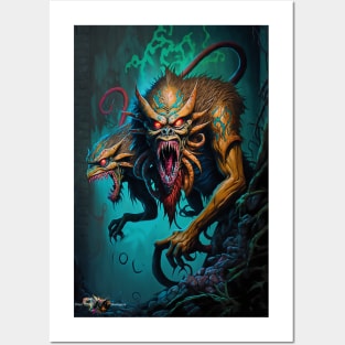 Demogorgon D&D Monster Graffiti Posters and Art